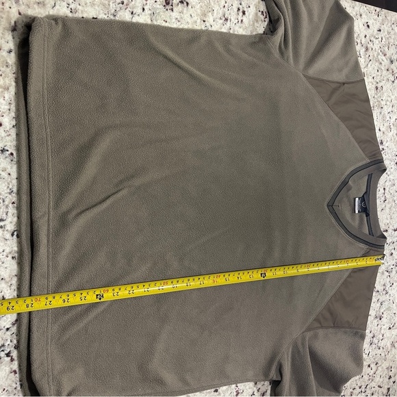 Men’s Nike Golf V-Neck Therma Fit Pullover Windbreaker Size Large Beige Khaki - Picture 7 of 9
